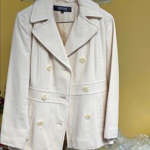 Kenneth Cole Reaction Women's Light Beige Peacoat